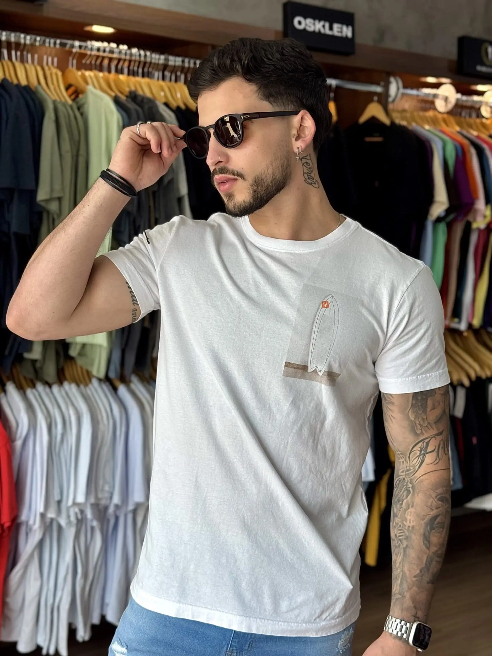 T-SHIRT STONE WHITE BOARD - Imagem 1