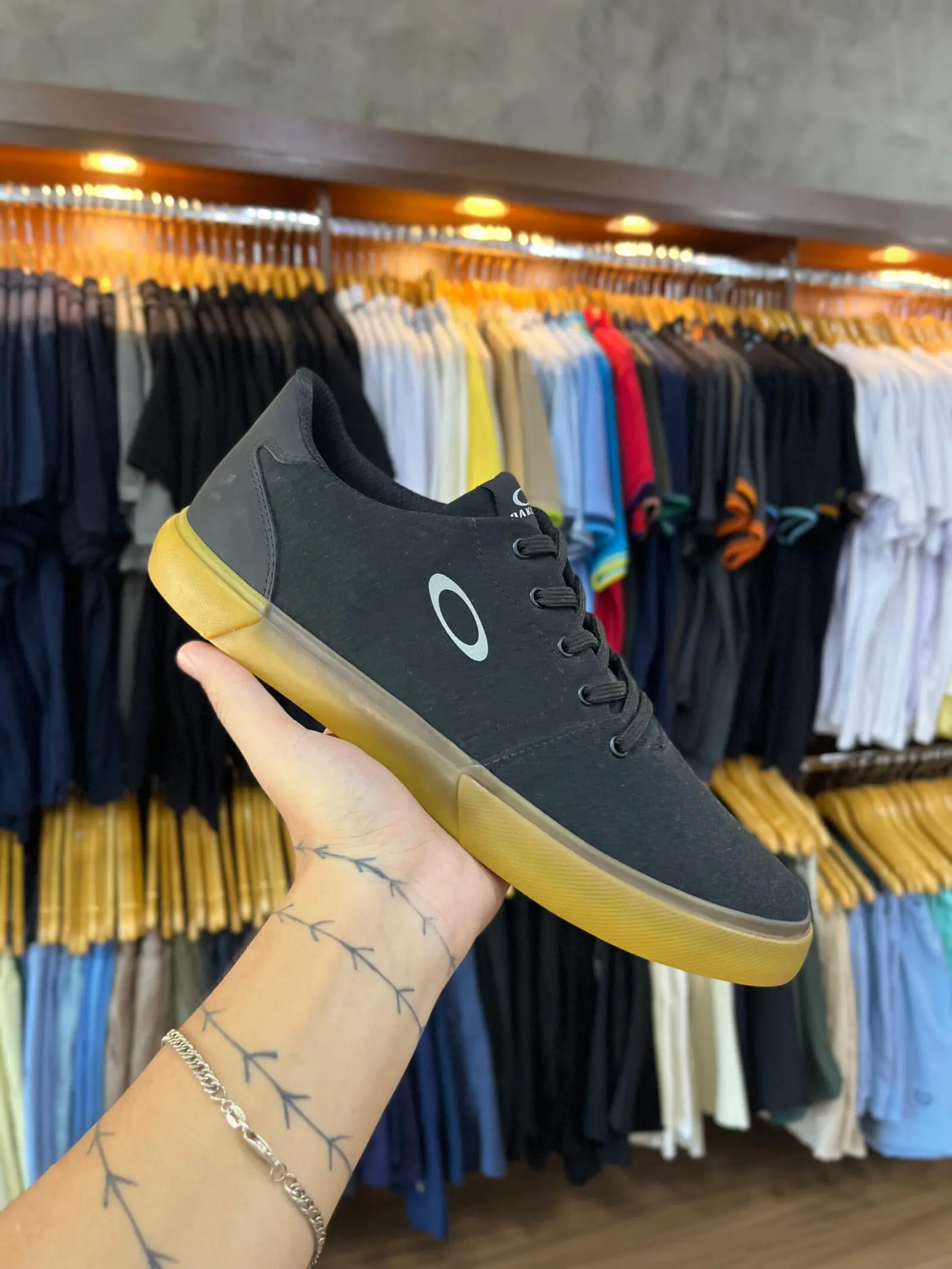 Tênis Oakley Dana Point II Preto e Bege - Preto - Imagem 1