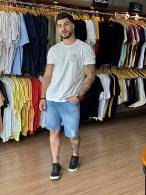 T-SHIRT VINTAGE BRASÃO TRACO MC - Imagem 2